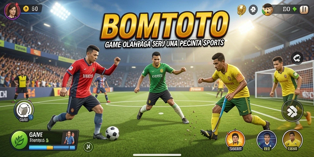Tampilan gameplay mendebarkan dalam BOMTOTO dengan berbagai cabang olahraga.