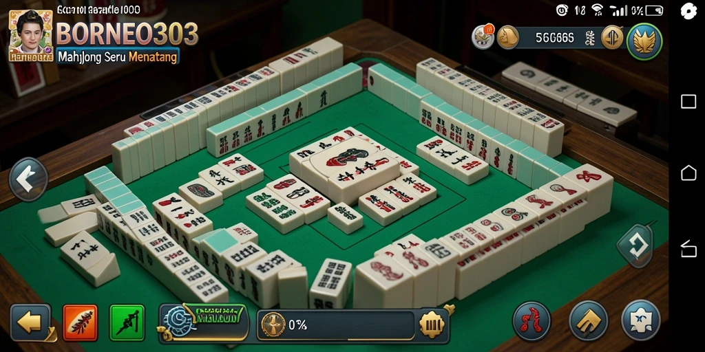 Gameplay Mahjong di BORNEO303 yang penuh warna dan menarik.