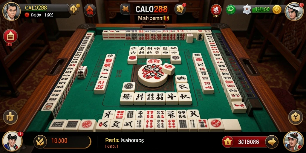 Tampilan gameplay CALO288 dengan suasana Mahjong yang menawan.