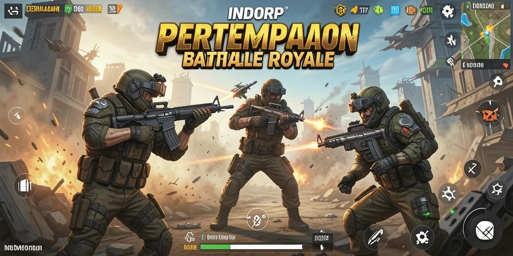 Tampilan mendebarkan dari pertempuran dalam <strong>INDORP</strong>.