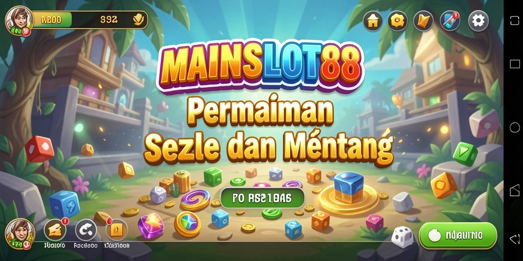 Tampilan gameplay MAINSLOT88 yang penuh warna dan menantang.