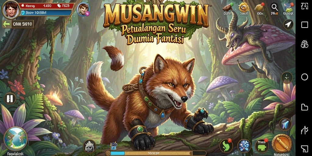 Gameplay seru di dunia petualangan MUSANGWIN.