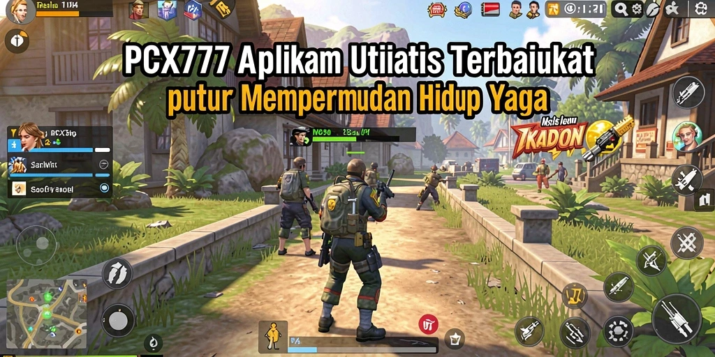 Tampilan antarmuka utama PCX777 yang sederhana dan efisien.